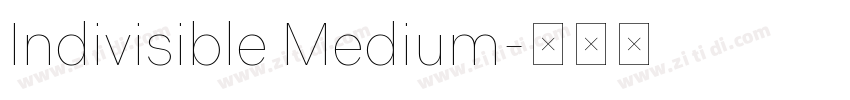 Indivisible Medium字体转换